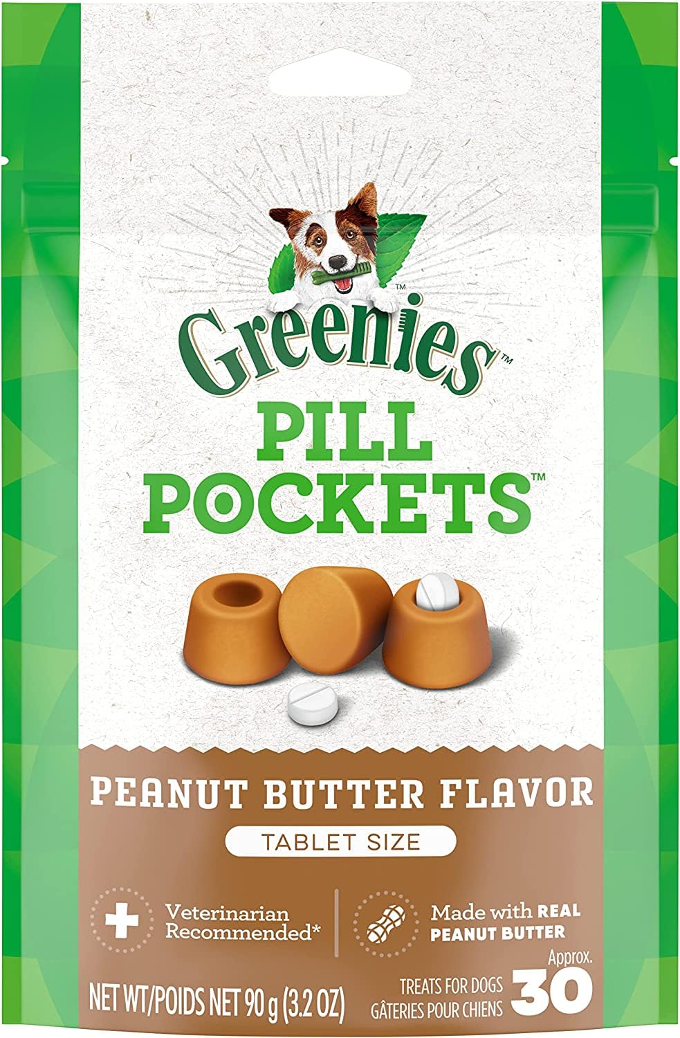 Real Peanut Butter Flavor Dog Treats 9.6 Ounces C61160