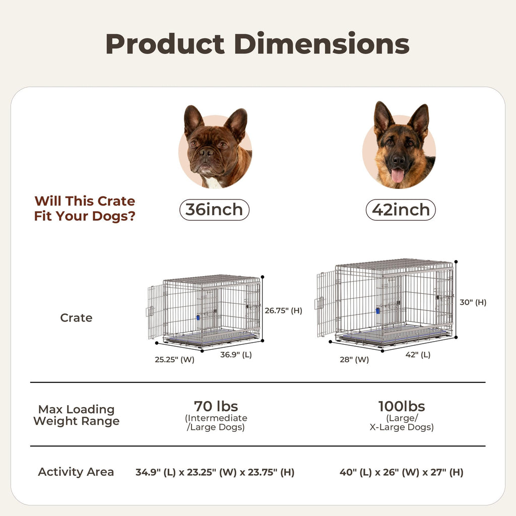 36 Inch Collapsible Dog Crate W551
