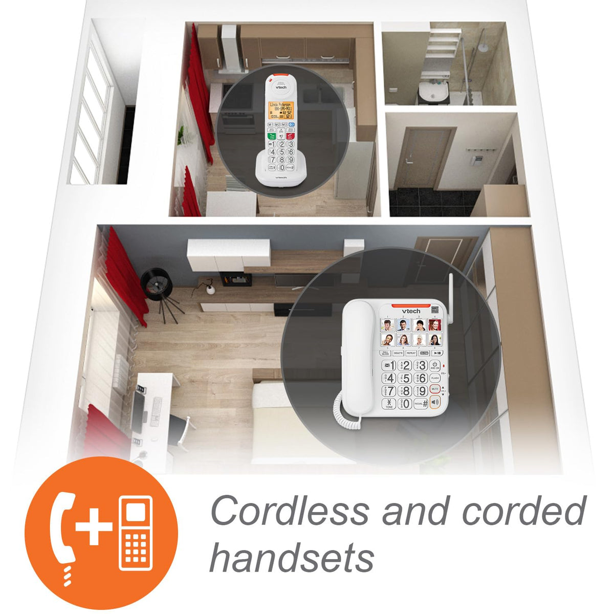Amplified Corded Cordless Phone R621872
