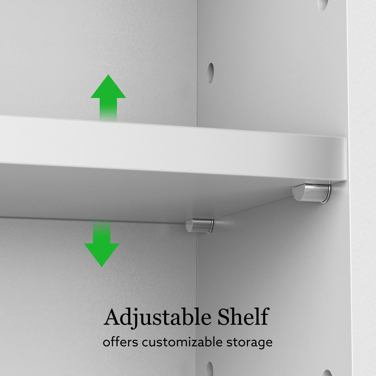 White 20x28 Inch Wall Mounted Bathroom Cabinet with Adjustable Shelf Z31068