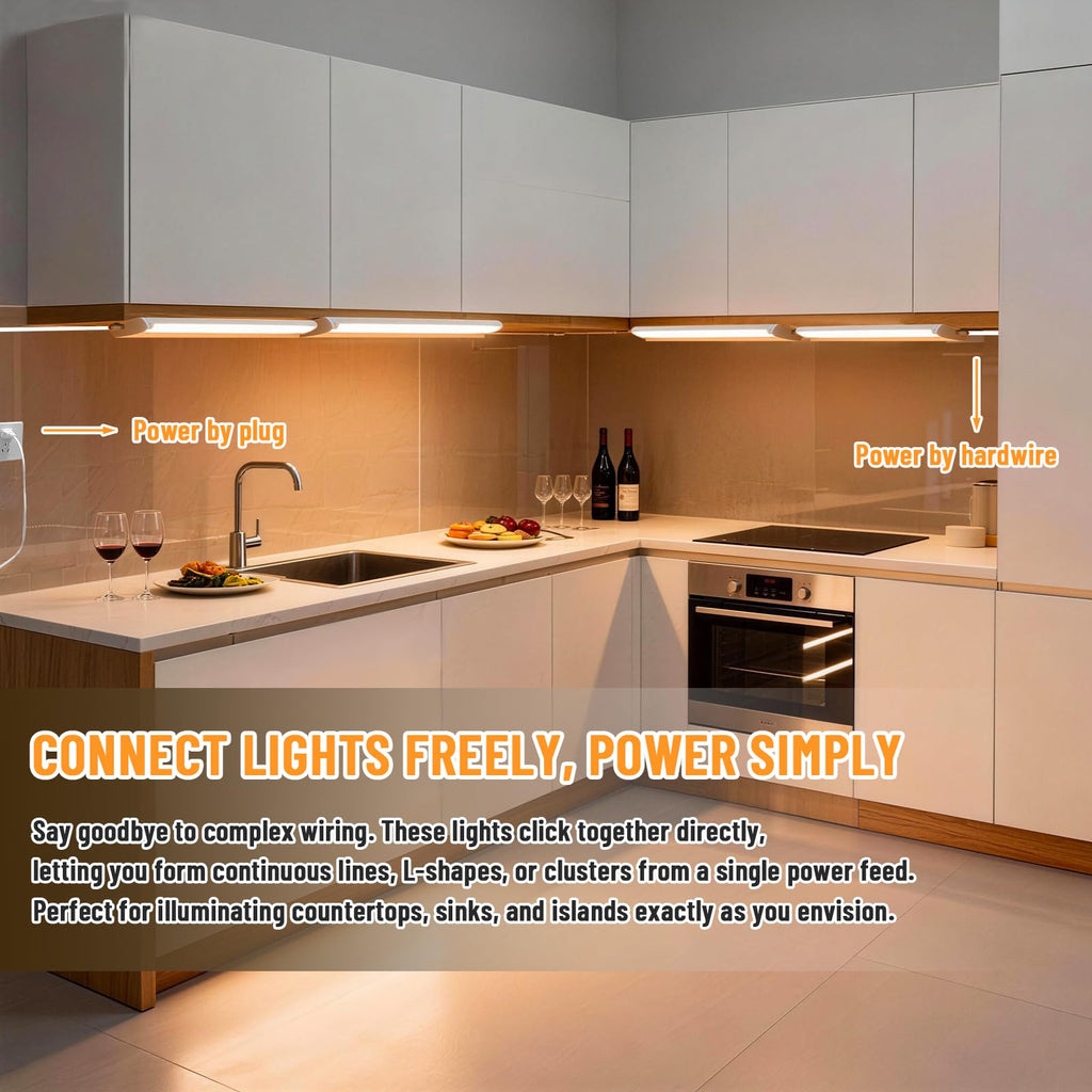 24" 4Pack Swivel Under Cabinet Lighting B9051