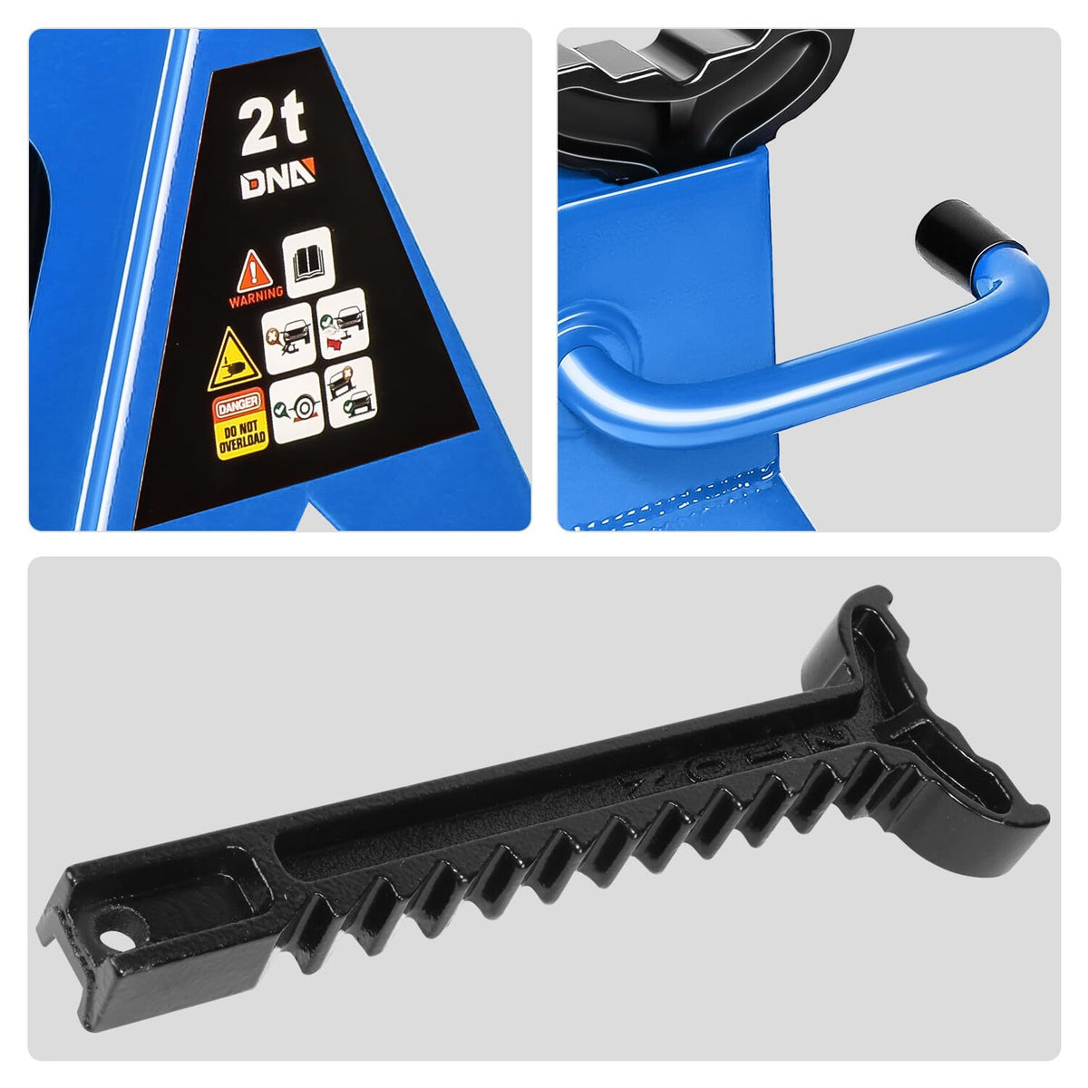 2 Ton Car Jack and Stands Kit Blue H9122