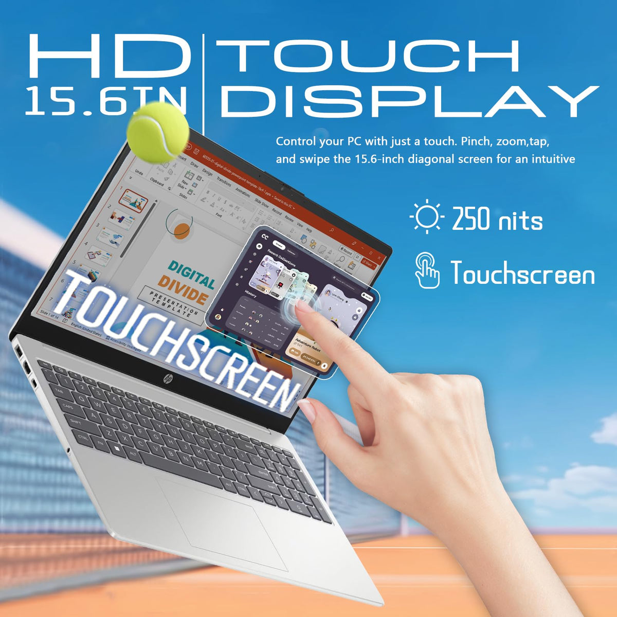 15.6-inch Touchscreen Laptop, 16GB RAM, 512GB SSD P3670