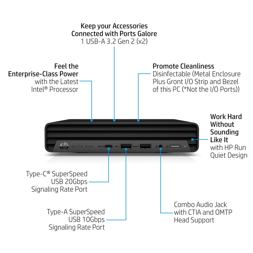 Mini PC Desktop Computer, Intel Core i5-14500, 16GB DDR5 RAM, 512GB SSD, Keyboard & Mouse Included, Windows 11 Pro D59306