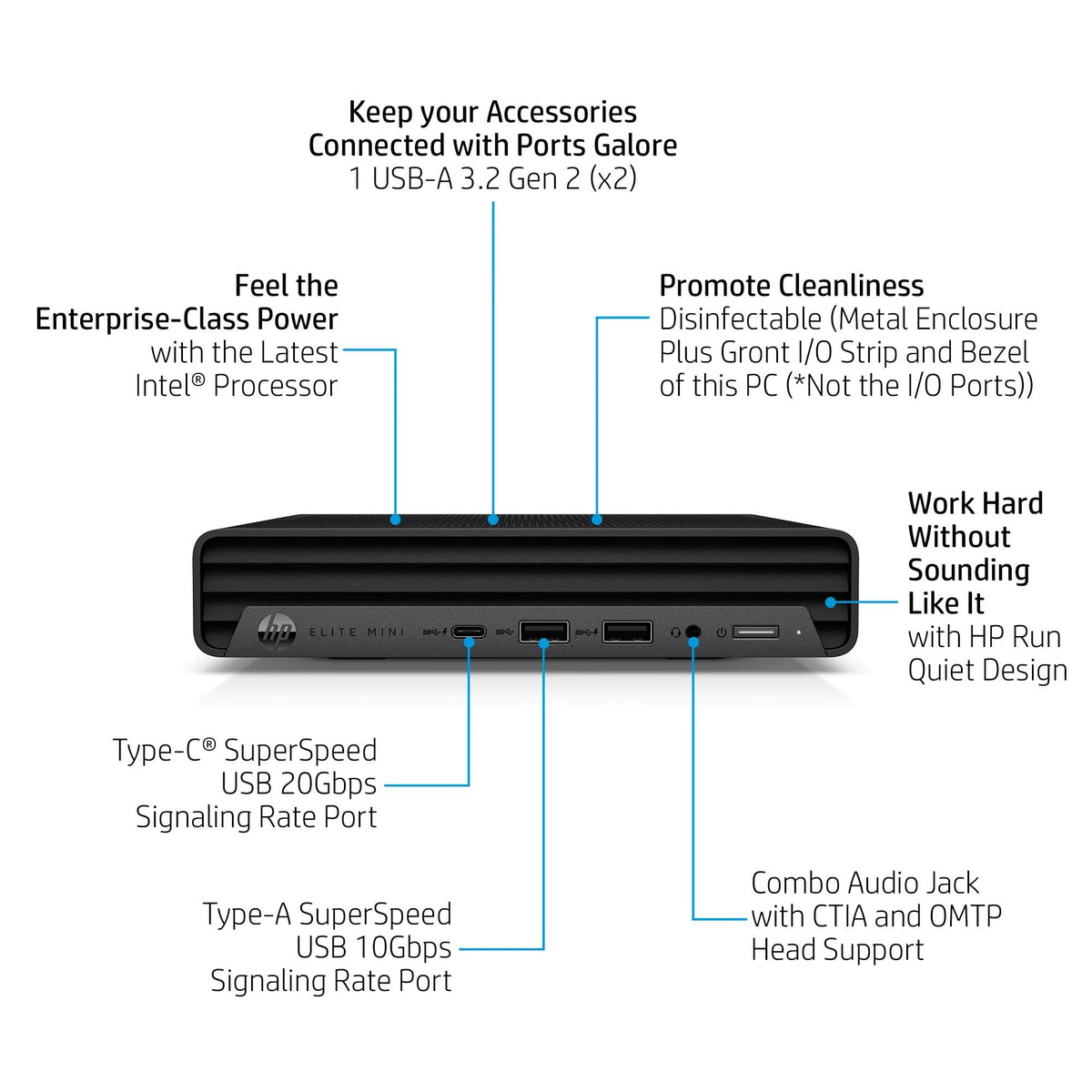 Mini PC Desktop Computer, Intel Core i5-14500, 16GB DDR5 RAM, 512GB SSD, Keyboard & Mouse Included, Windows 11 Pro D59306