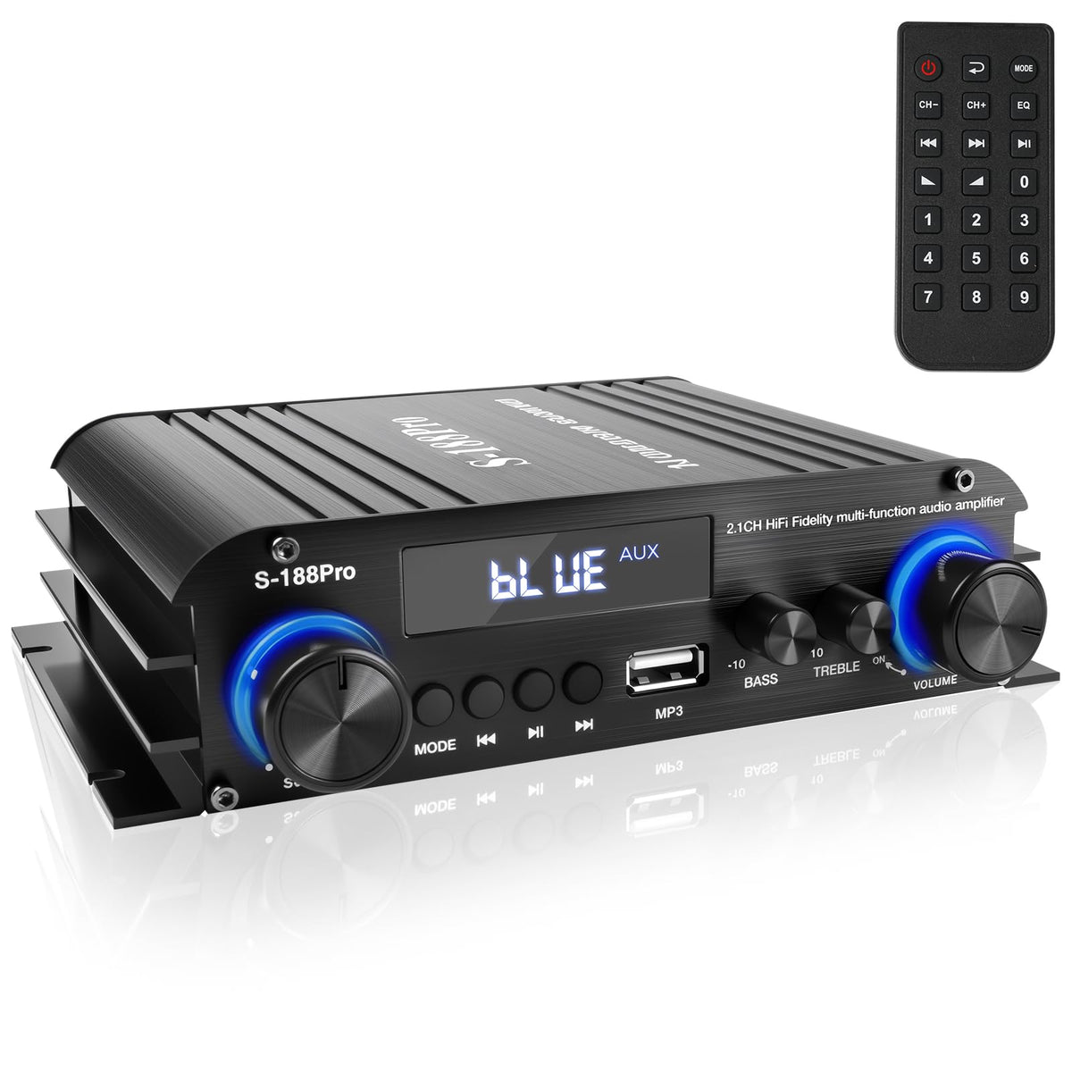 2.1 Channel Stereo Audio Amplifier Bluetooth 5.0 with Remote U978