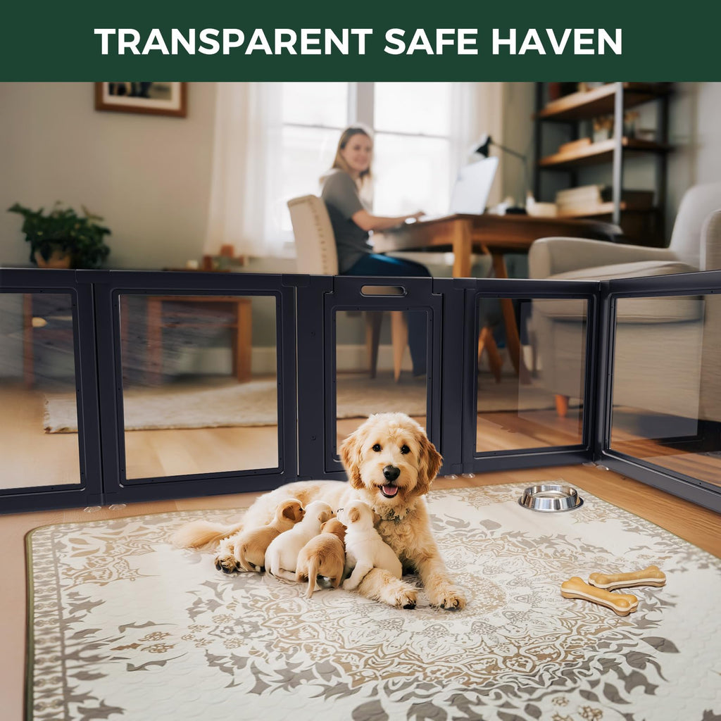 Clear Acrylic 24" H 16 Panels Dog Playpen L74139