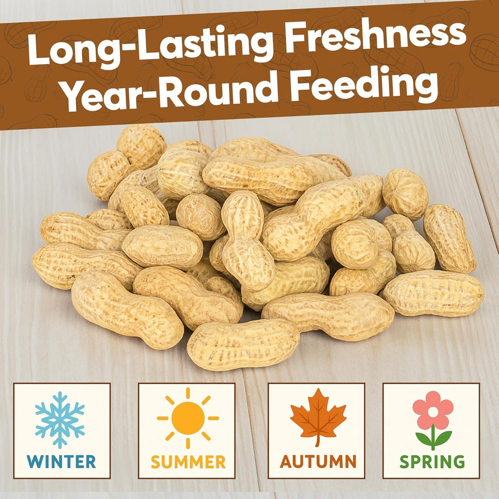 Raw Peanuts for Squirrels and Birds, 12 Pounds D1065