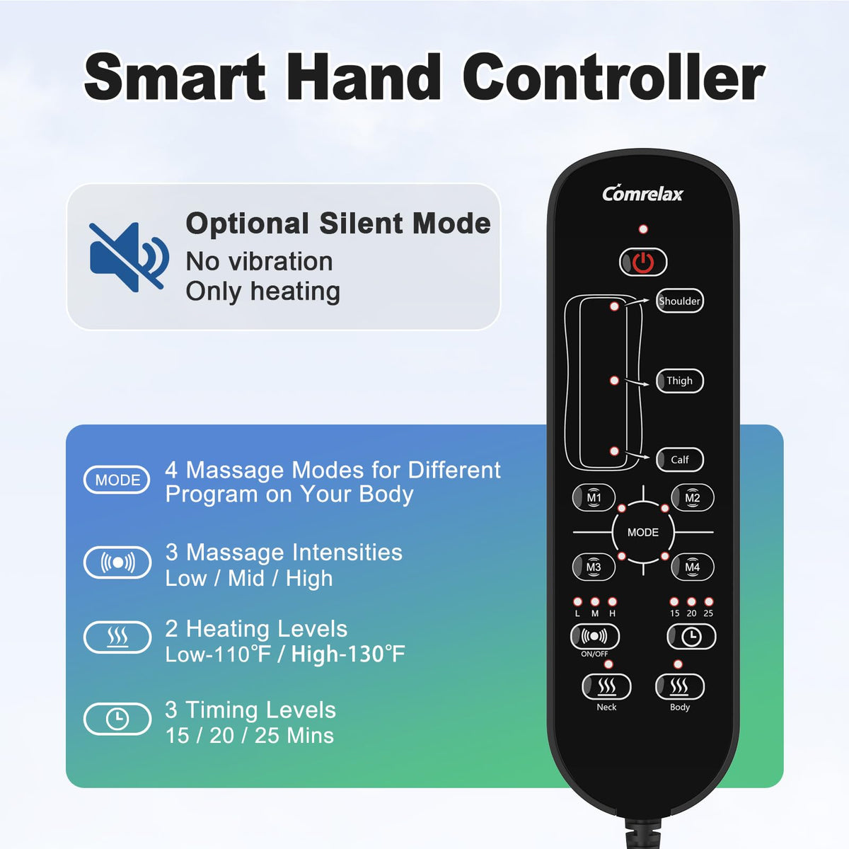 Full Body Massage Mat with 3 Heating Zones G900496