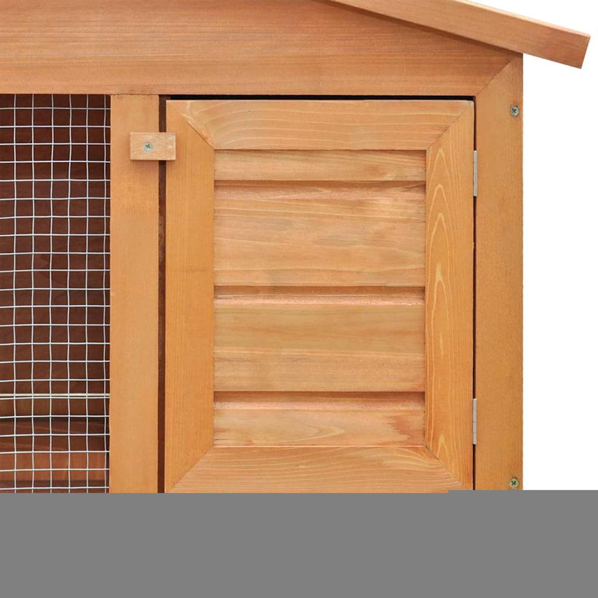 2-Tier Wooden Rabbit Hutch with Ramp S676