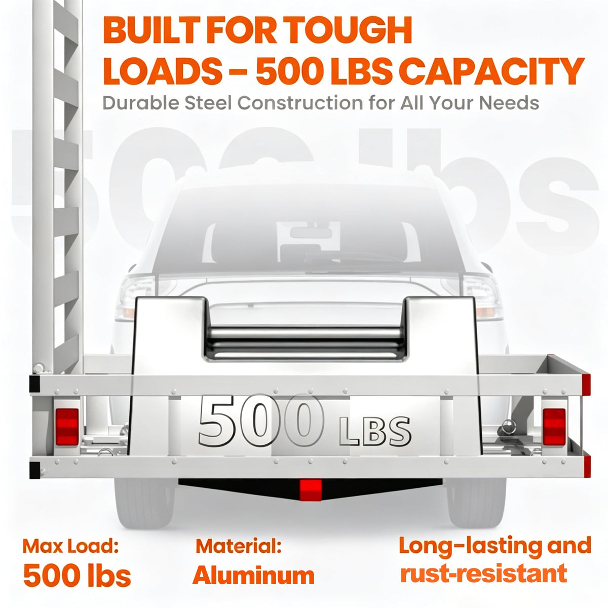 Aluminum Hitch Cargo Carrier with Ramp J19988