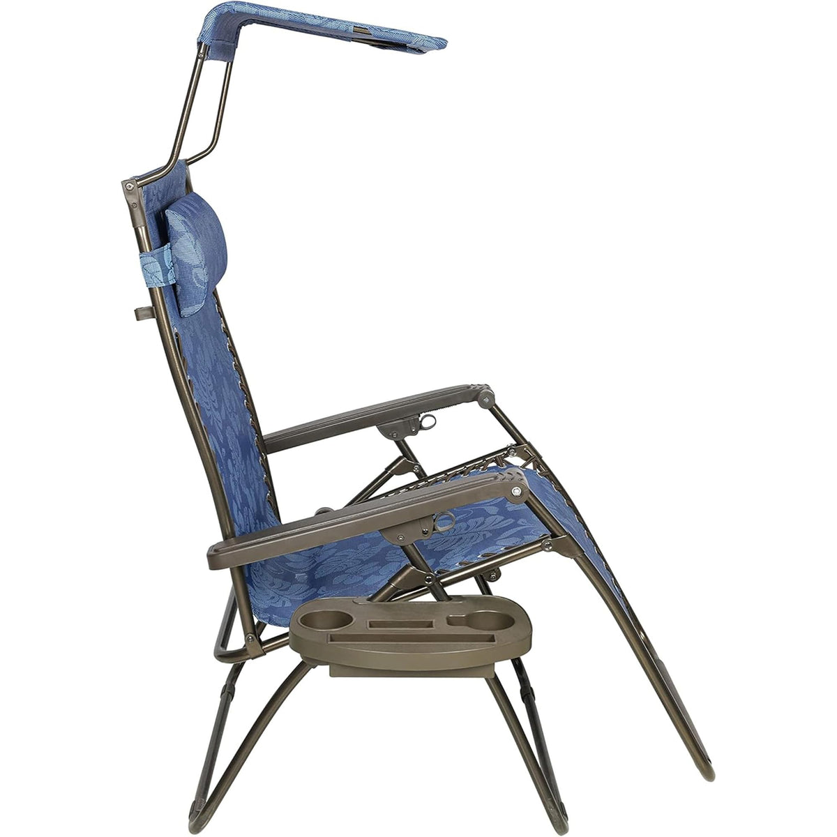 Blue Set of 2 Zero Gravity Outdoor Lounge Chair Y505