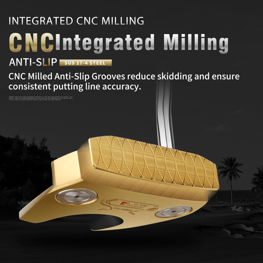 CNC-Milled Low-CG Golf Putter with Alignment Line & Oversized Grip H84396
