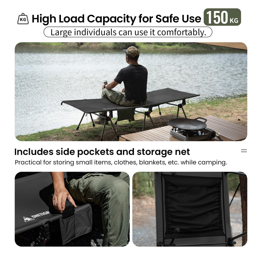Height Adjustable Folding Camping Cot H8708