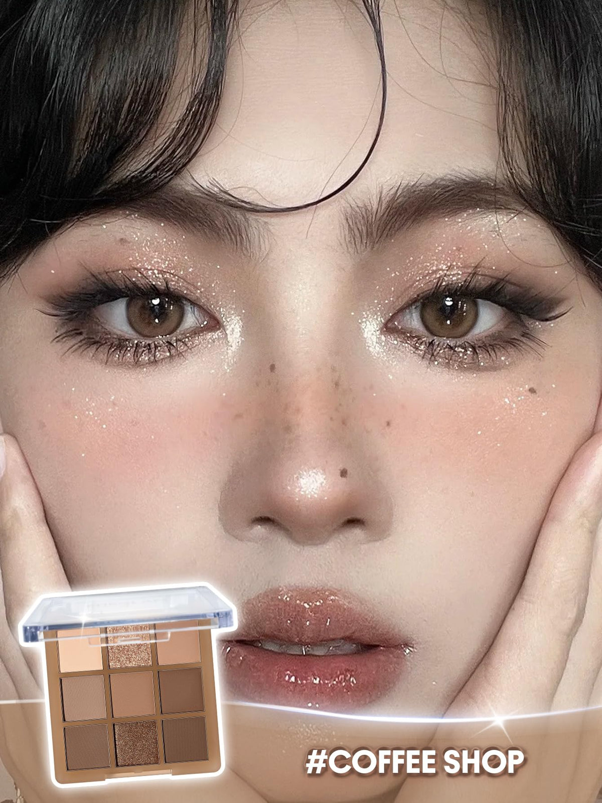 9-Color Shimmer & Matte Eyeshadow Palette A40889