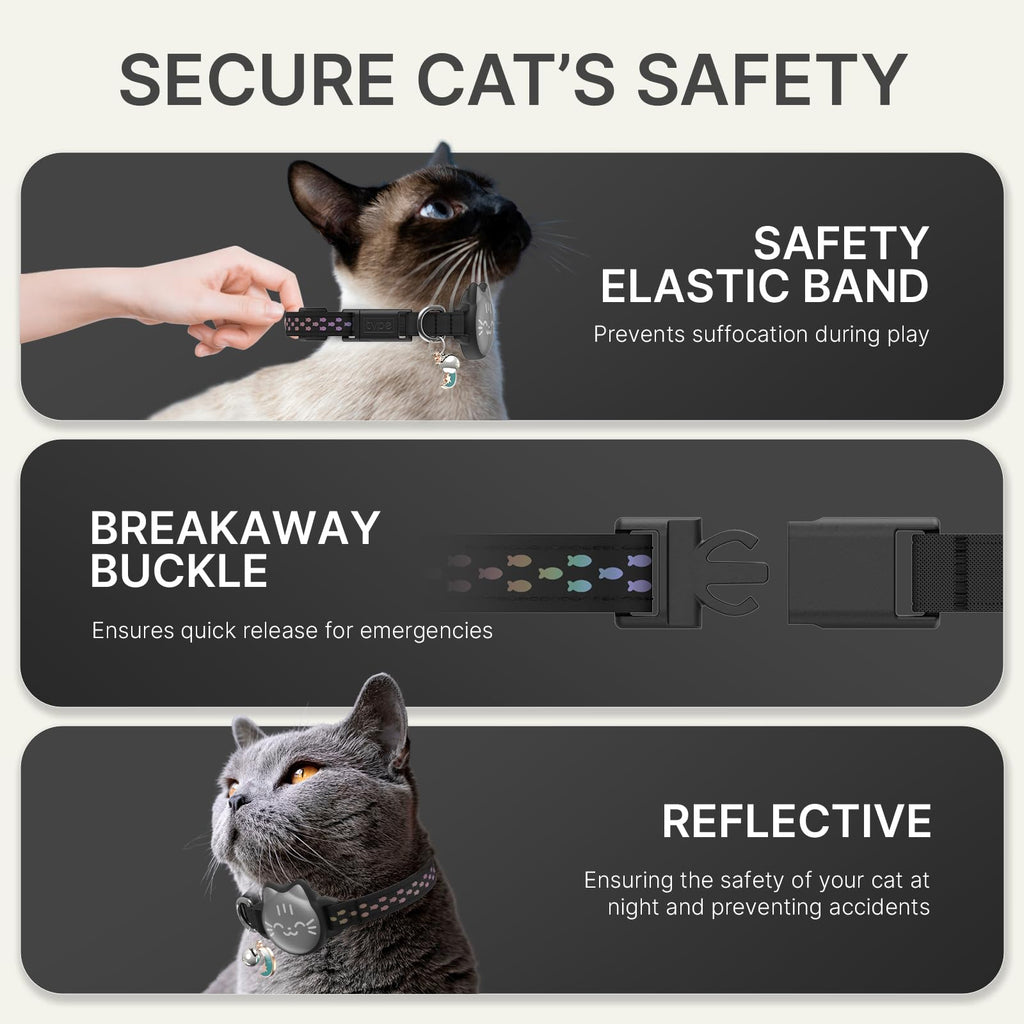 Reflective Breakaway Cat Collar with Bell F923961