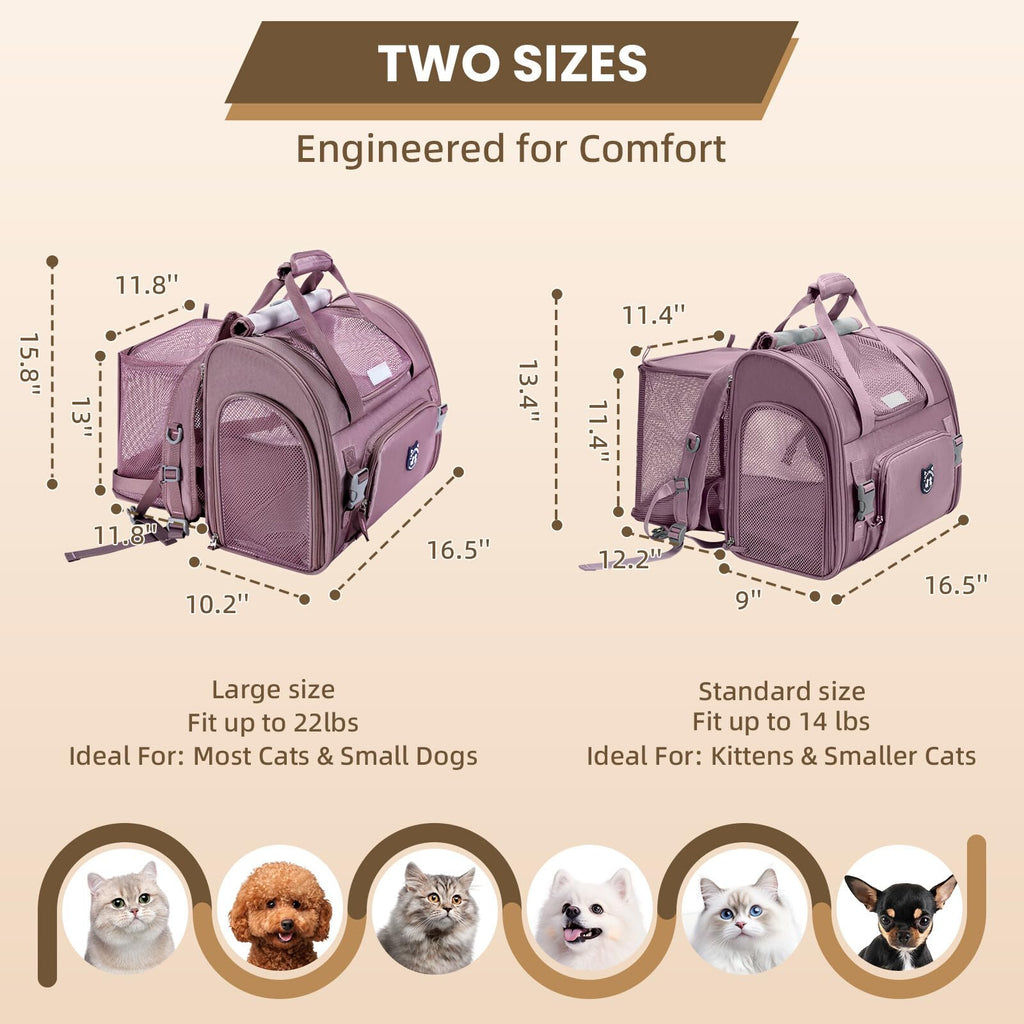 Expandable Large Cat Carrier Backpack P88800