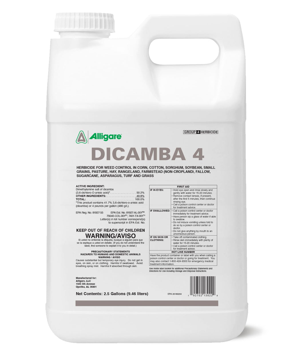 Water-Soluble Dicamba Herbicide 2.5 Gallons L6412