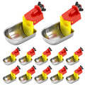 12 Pcs Stainless Self-Filling Chicken Water Cups G79790