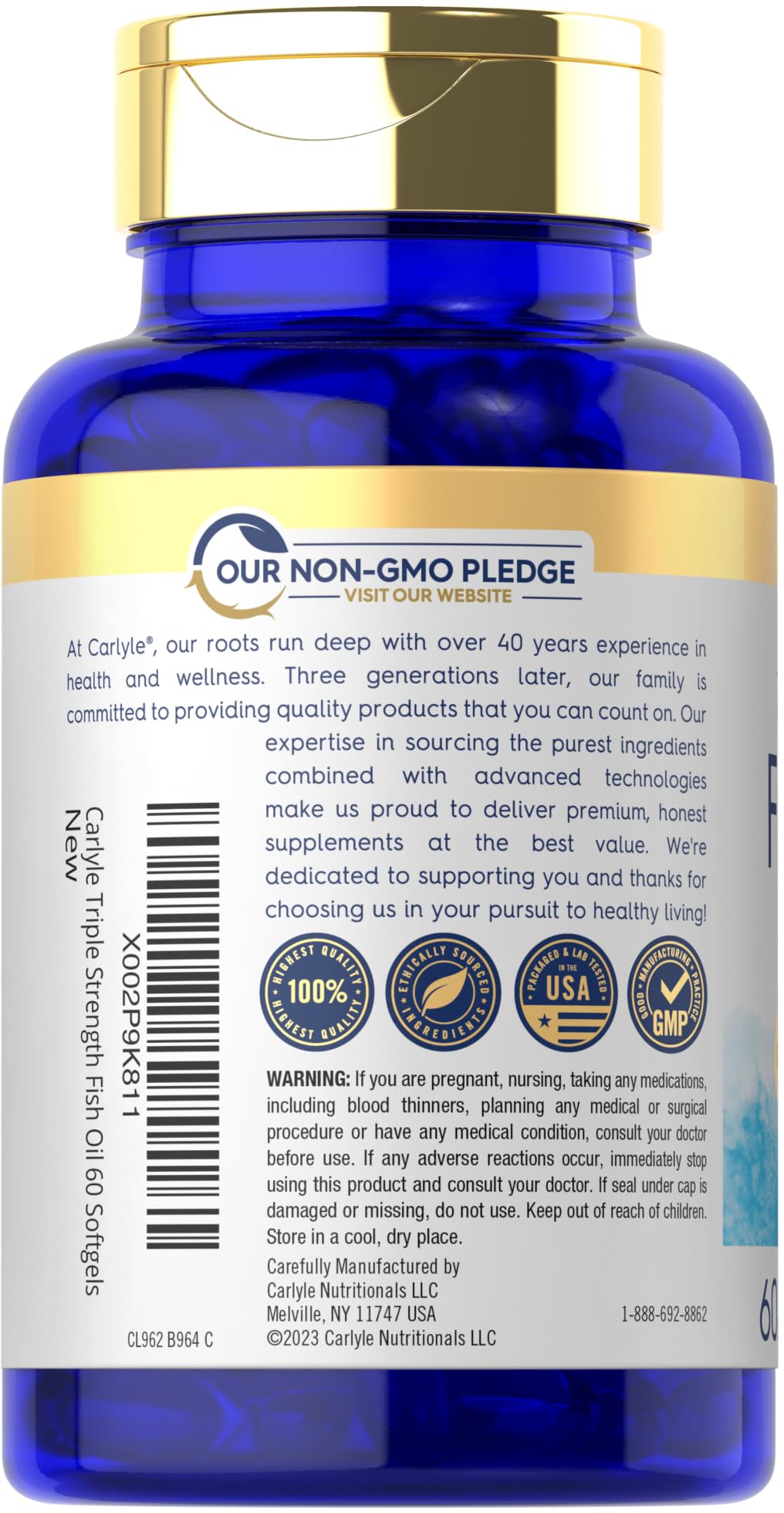 Omega 3 Fish Oil 1400 mg 60 Softgels S613