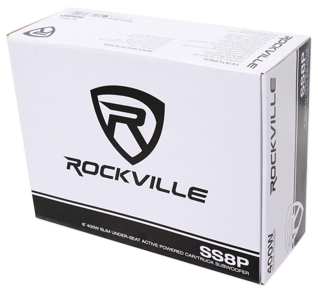 8" Powered Under-Seat Car Subwoofer H77977