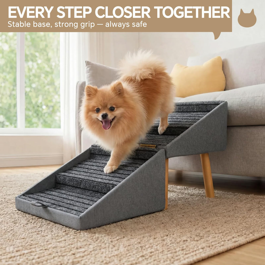2-in-1 Wooden Pet Stairs & Ottoman D569