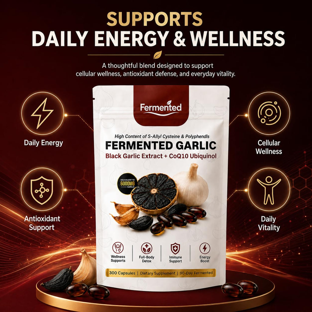 Black Garlic Coq10 Ubiquinol Softgels F93490