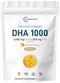 1000mg Omega 3 Fish Oil DHA EPA 200 Softgels O456357