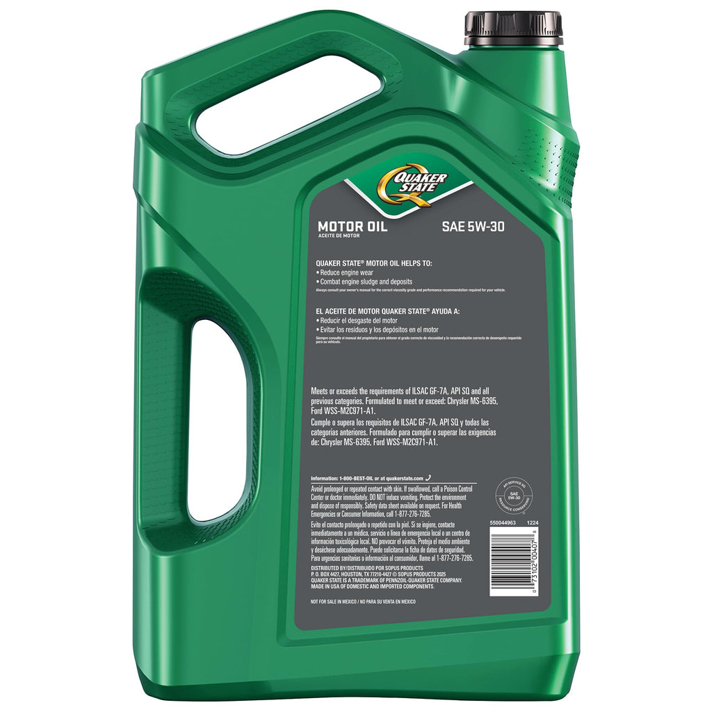 5W-30 Motor Oil 5 Quart 3 Pack N40564