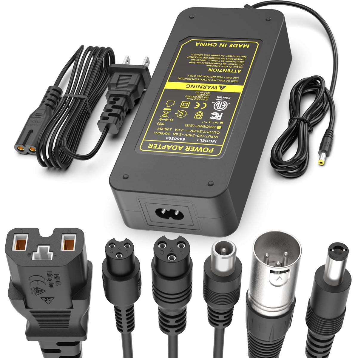 54.6V 2A Electric Bike Charger for 48V Lithium Battery Q389106