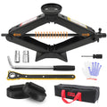 3-Ton Scissor Jack Kit with Rubber Jack Pads V44884