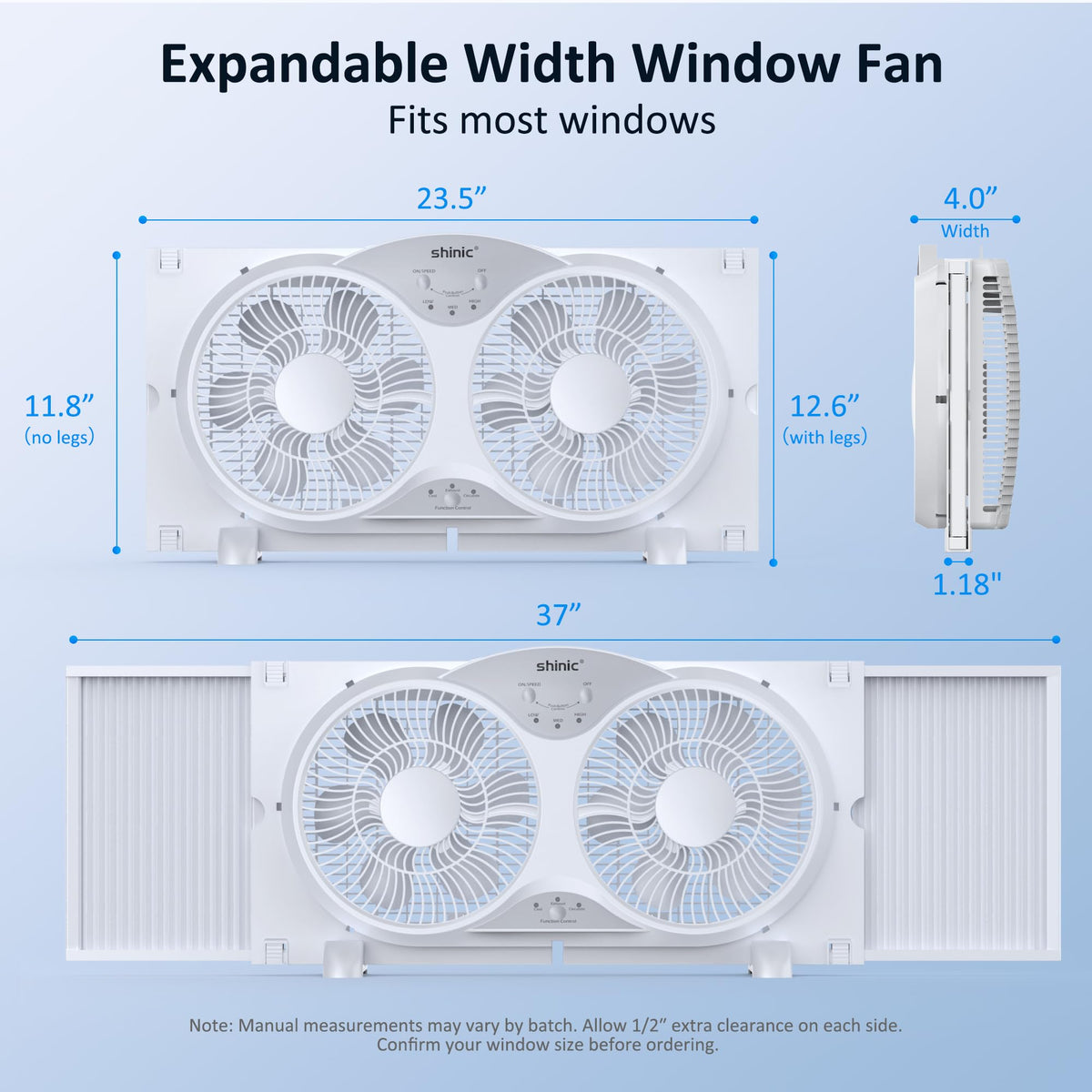 9" Reversible 3-Speed Window Fan I469