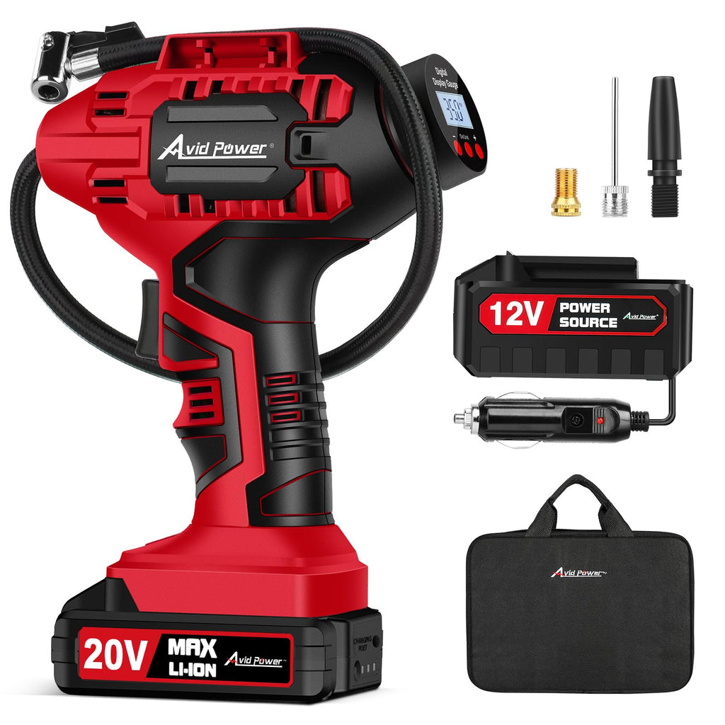 Cordless Tire Inflator Portable Air Compressor G9992