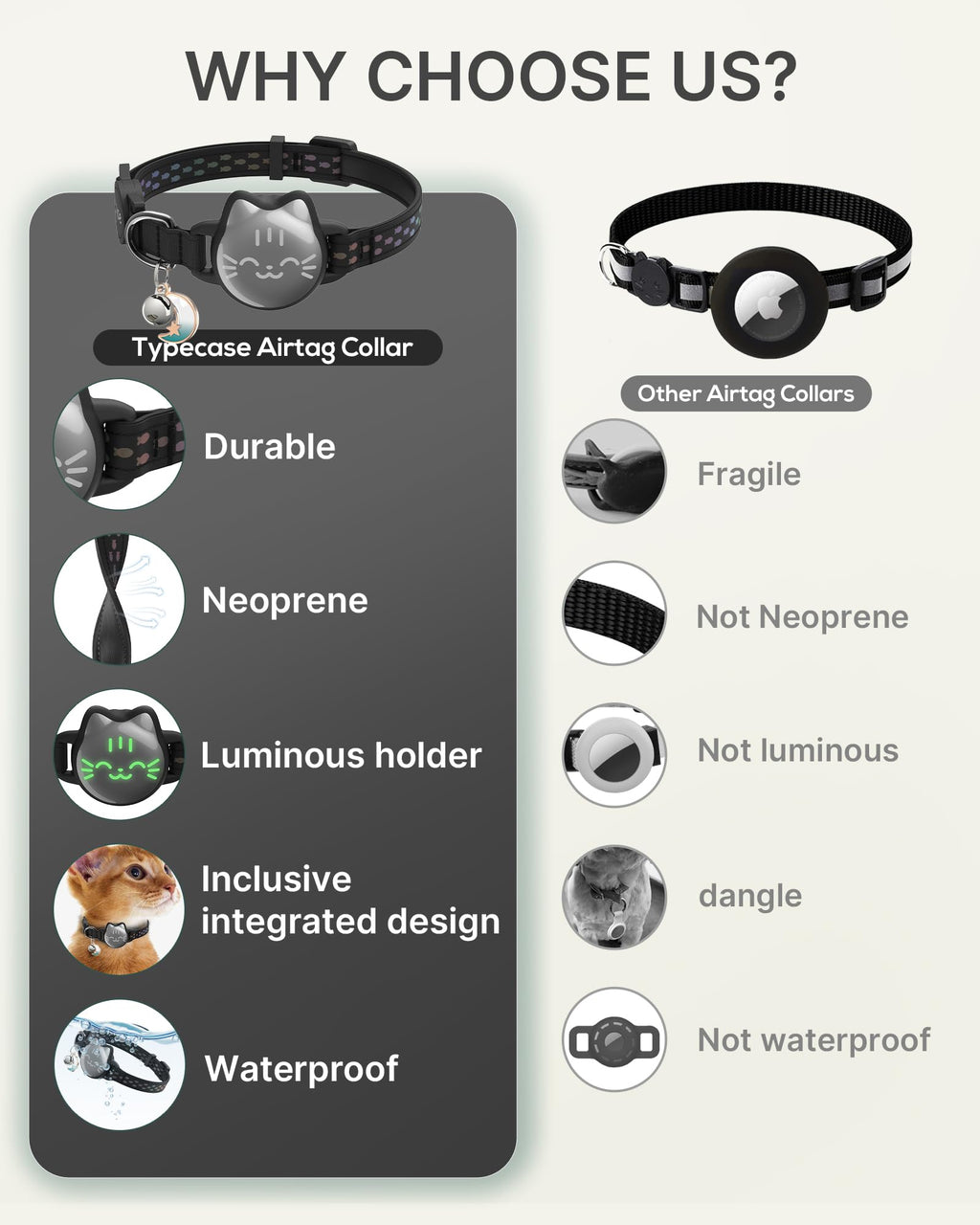 Reflective Breakaway Cat Collar with Bell F923961