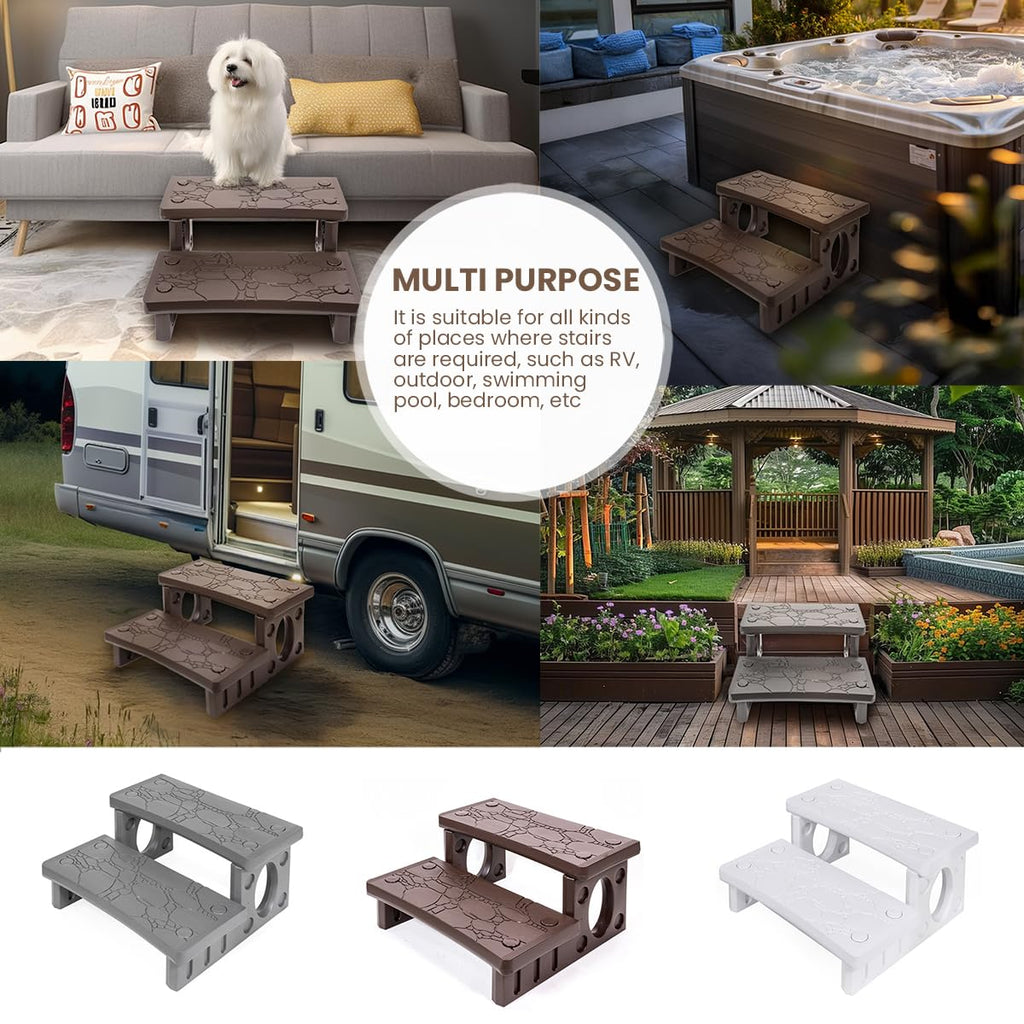 2-Step Spa Hot Tub Pool Deck Steps A838
