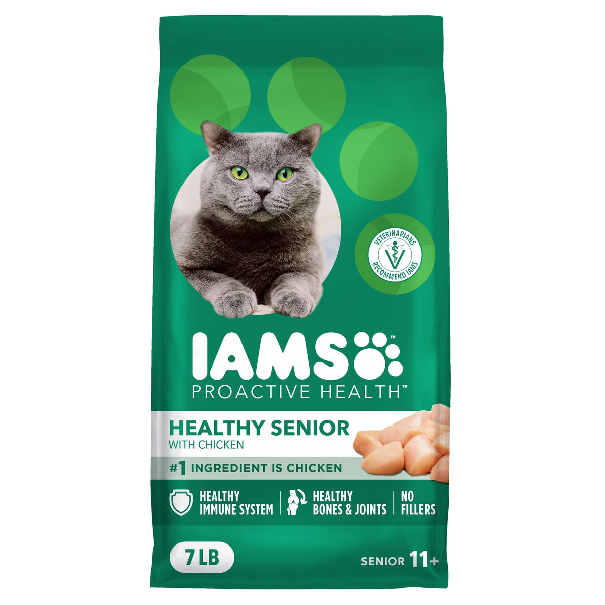 Senior Chicken Dry Cat Food 7 lb H514914