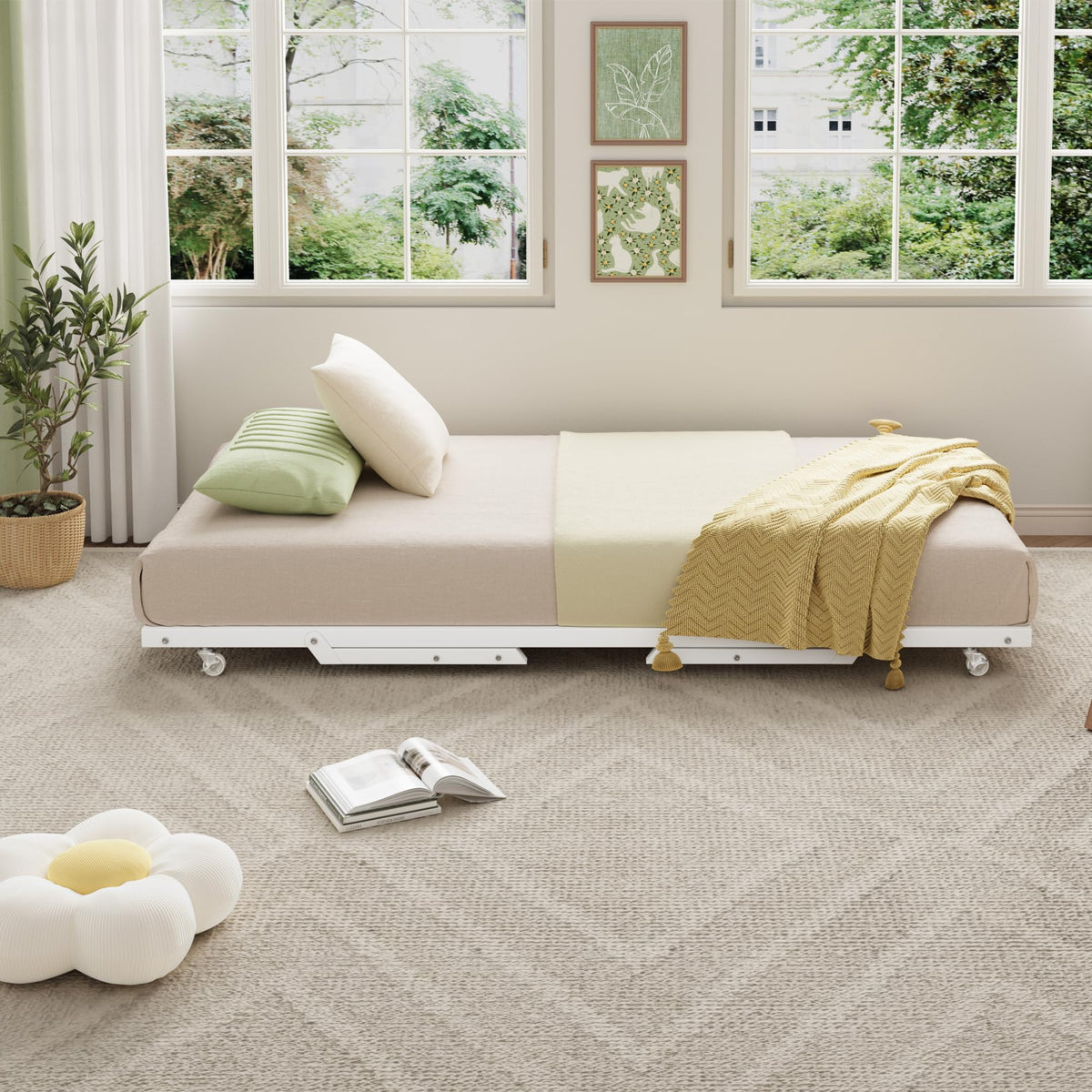Twin Pop Up Trundle Bed X70912