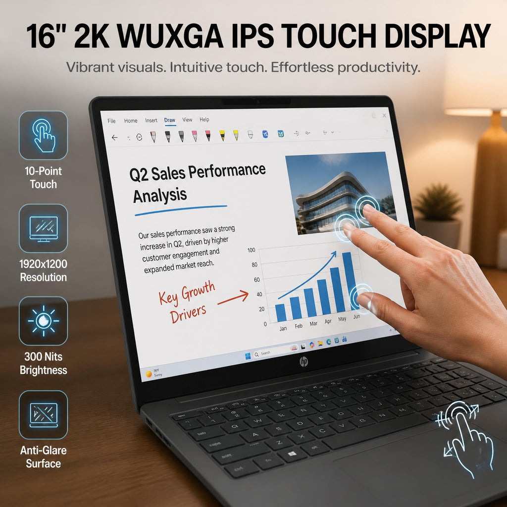 16 Touchscreen Laptop Intel 12 Core Ultra 5 Y1904