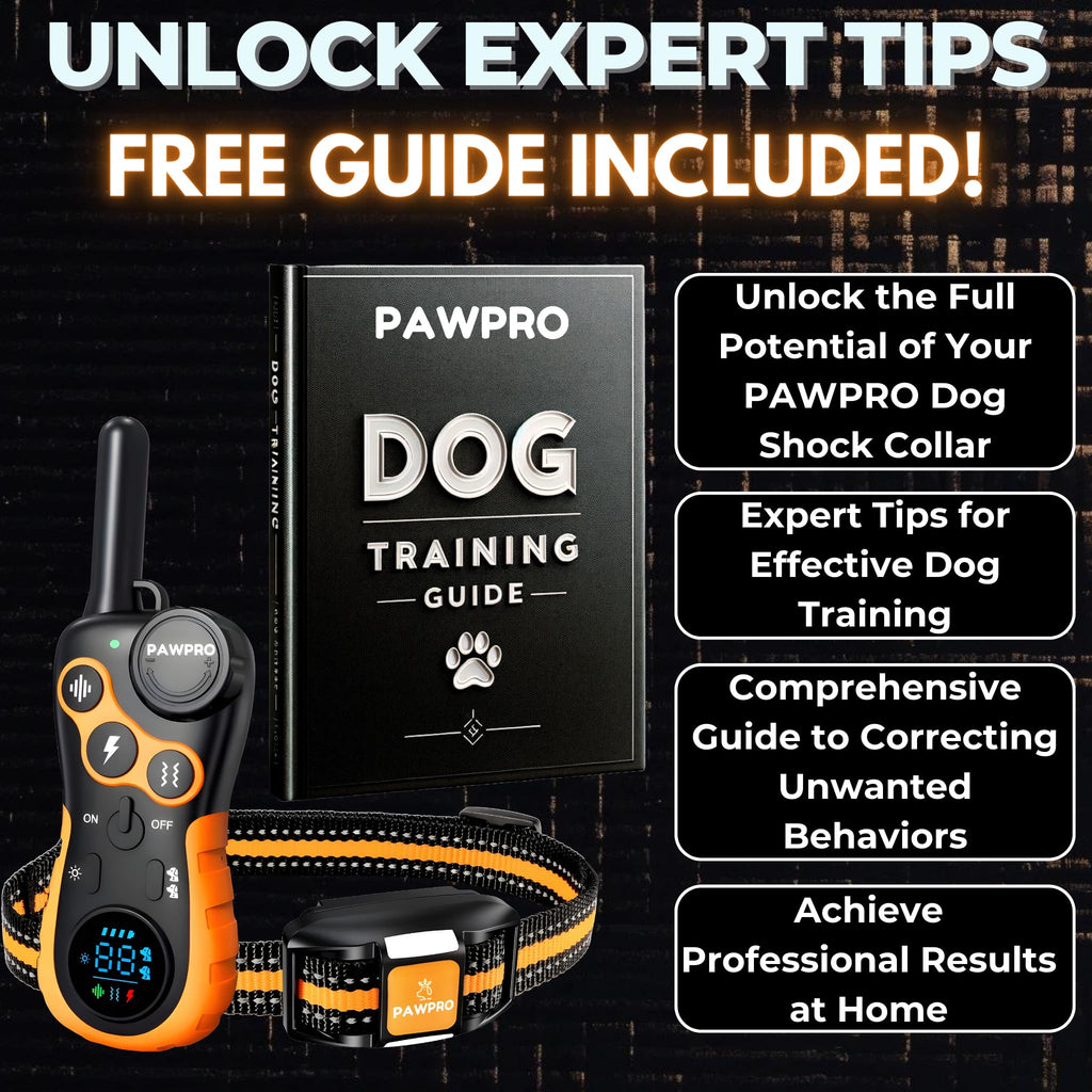 Dog Shock Collar with Remote, 4-Mile Range, Waterproof Rechargeable B841325