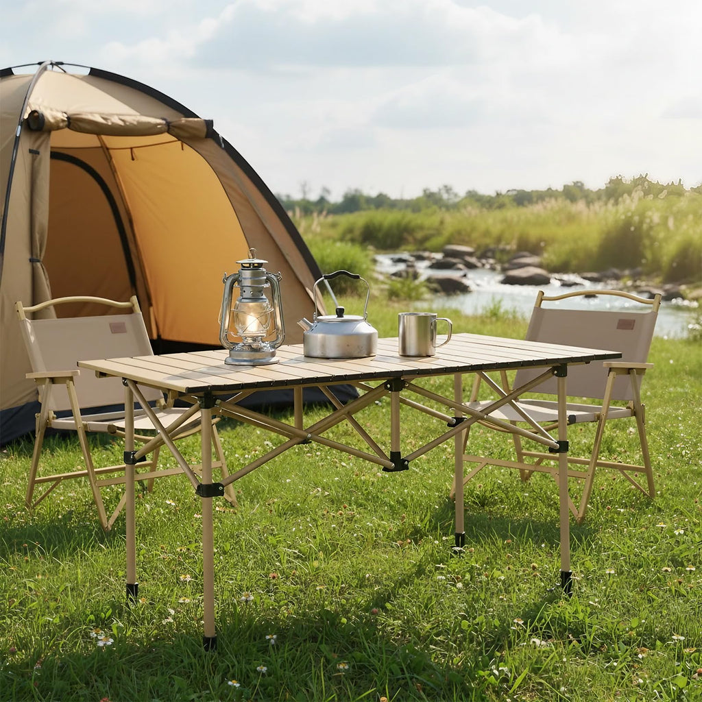 Folding Camping Table with Carry Bag Y847559