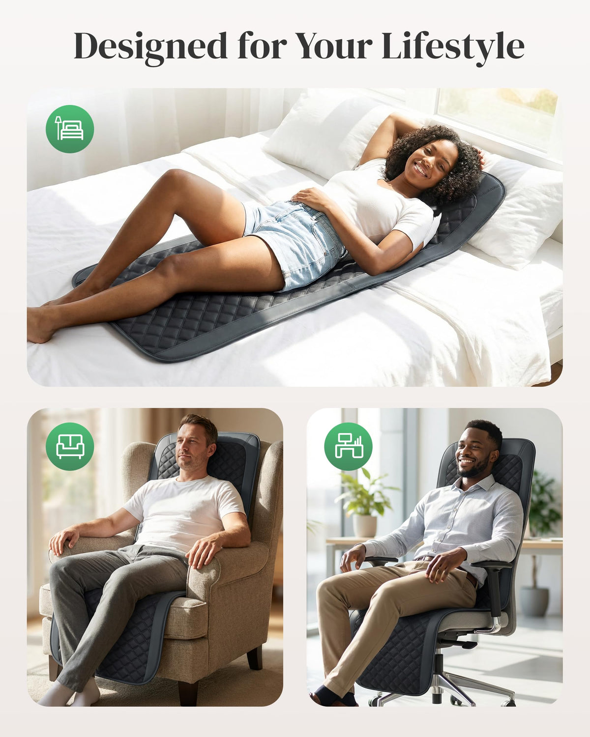 Full Body Massage Mat with Heat S3470