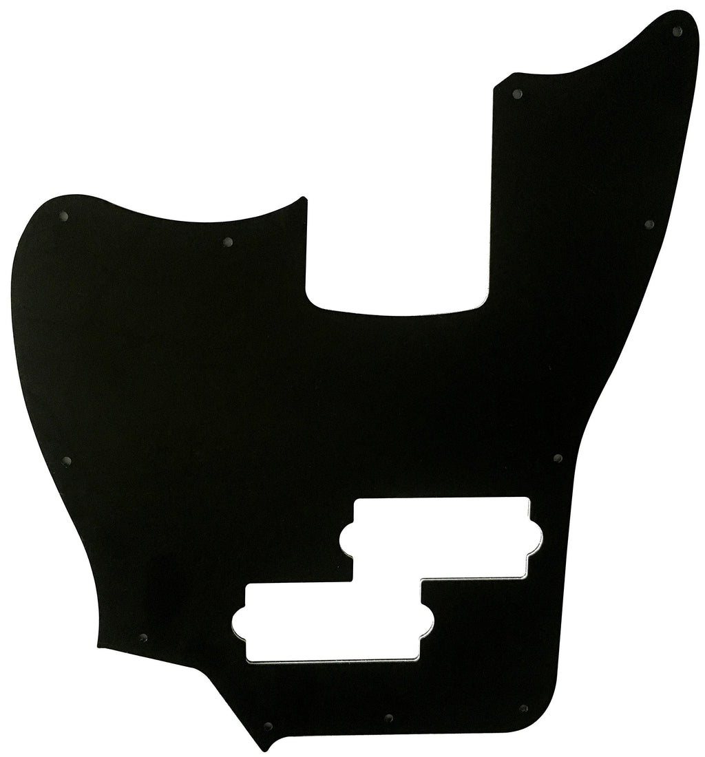 Black 3 Ply Short Scale Bass Guitar Pickguard F62076