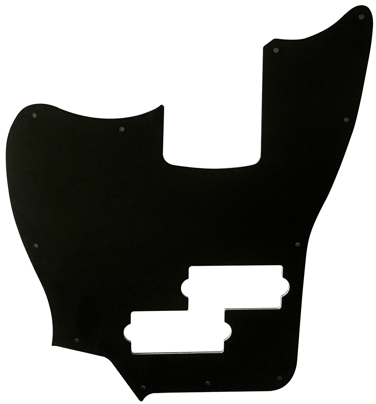 Black 3 Ply Short Scale Bass Guitar Pickguard F62076