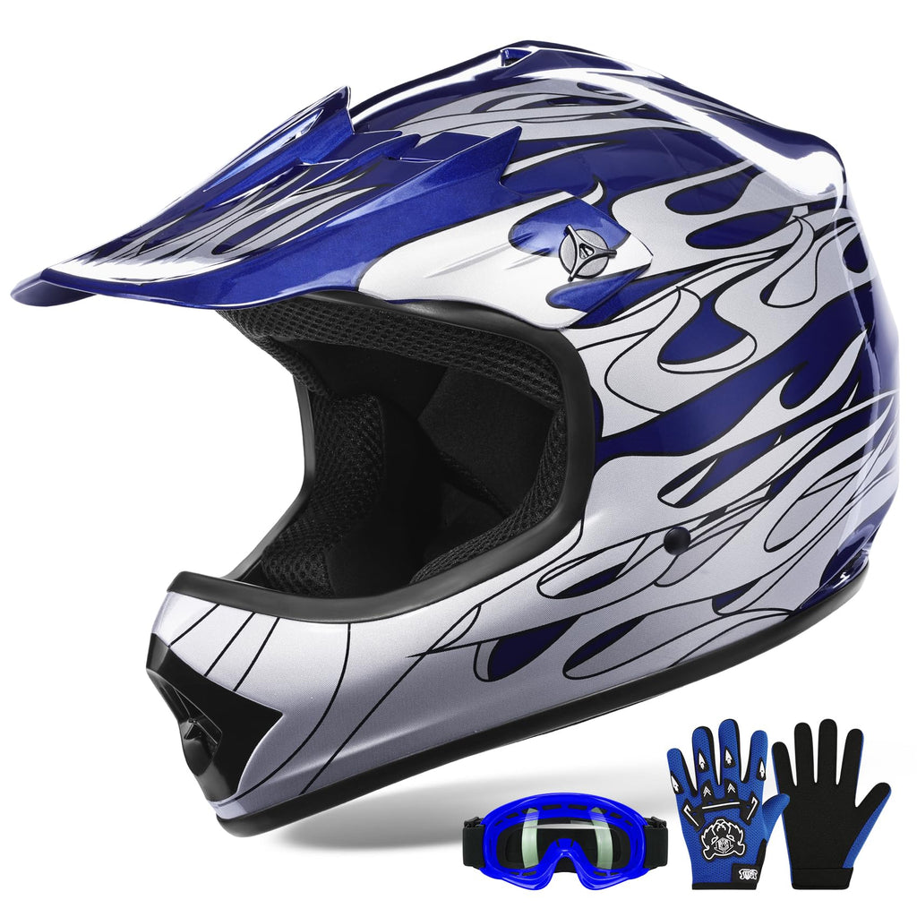 Youth DOT Approved Full Face Motocross Helmet D3856