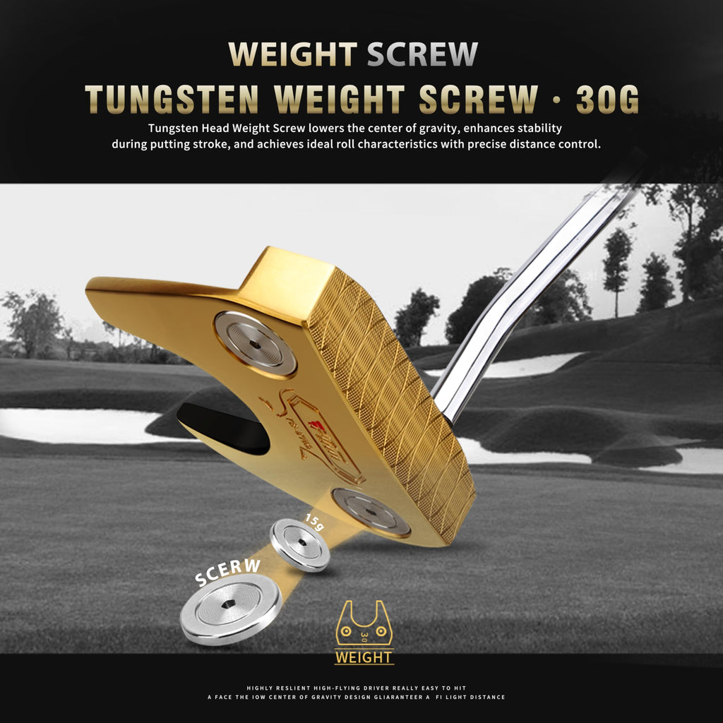 CNC-Milled Low-CG Golf Putter with Alignment Line & Oversized Grip H84396