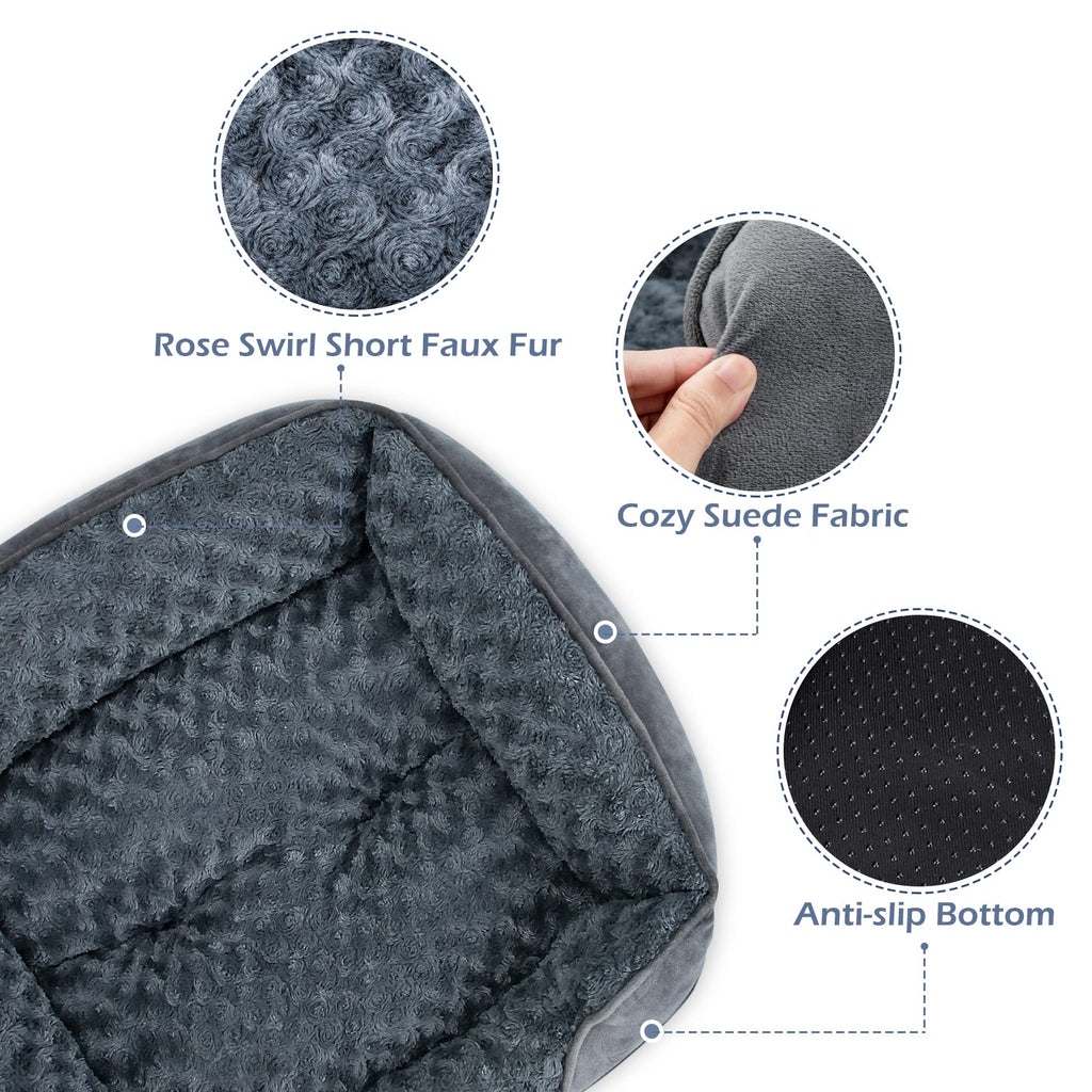 Washable Orthopedic Dog Bed with Anti-Slip Bottom J407