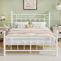 Full Size Metal Platform Bed Frame with Headboard and Footboard O82389