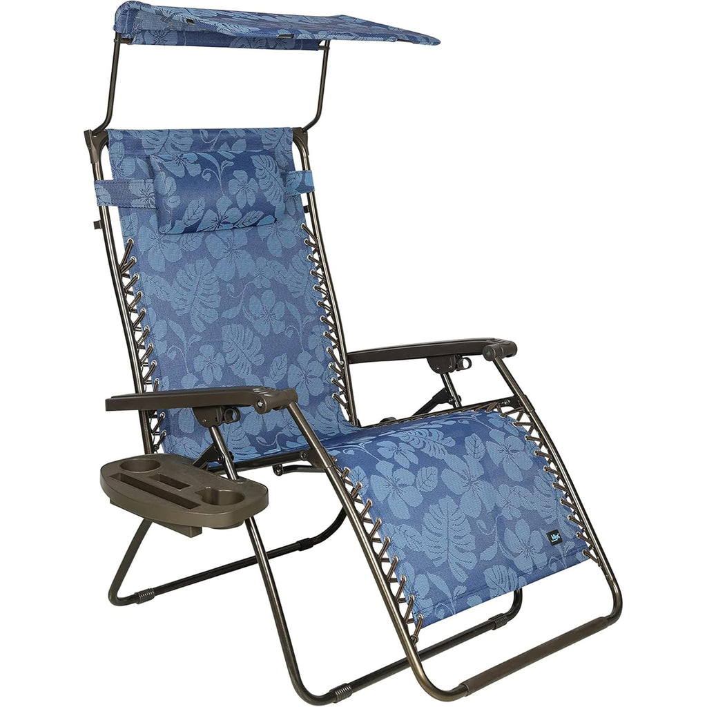 Blue Set of 2 Zero Gravity Outdoor Lounge Chair Y505