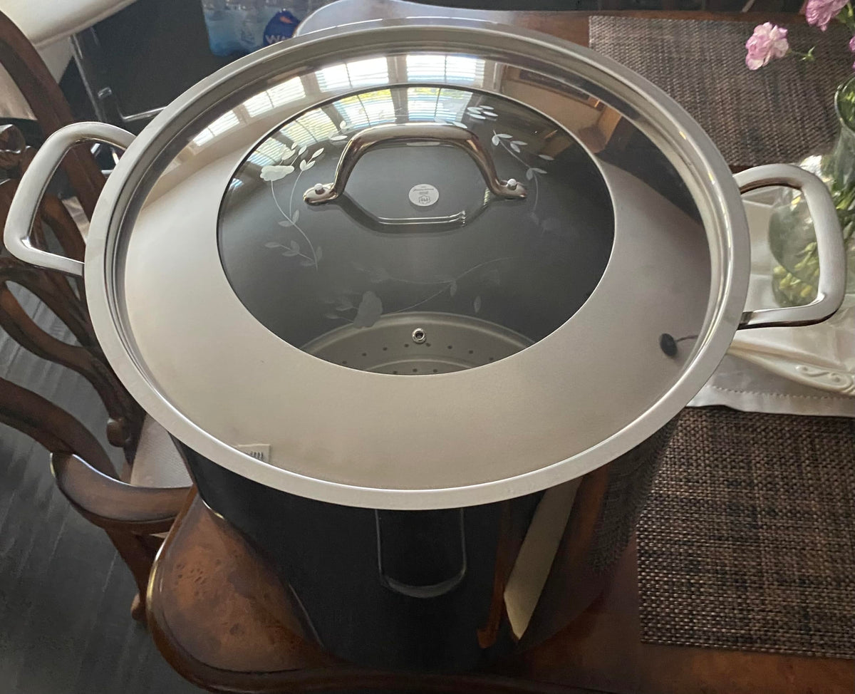 Stainless Steel 60-qt Stockpot with Steaming Rack A151116