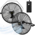 20 Inch 2 Pack 3-Speed High Velocity Wall Mount Fan Q5520
